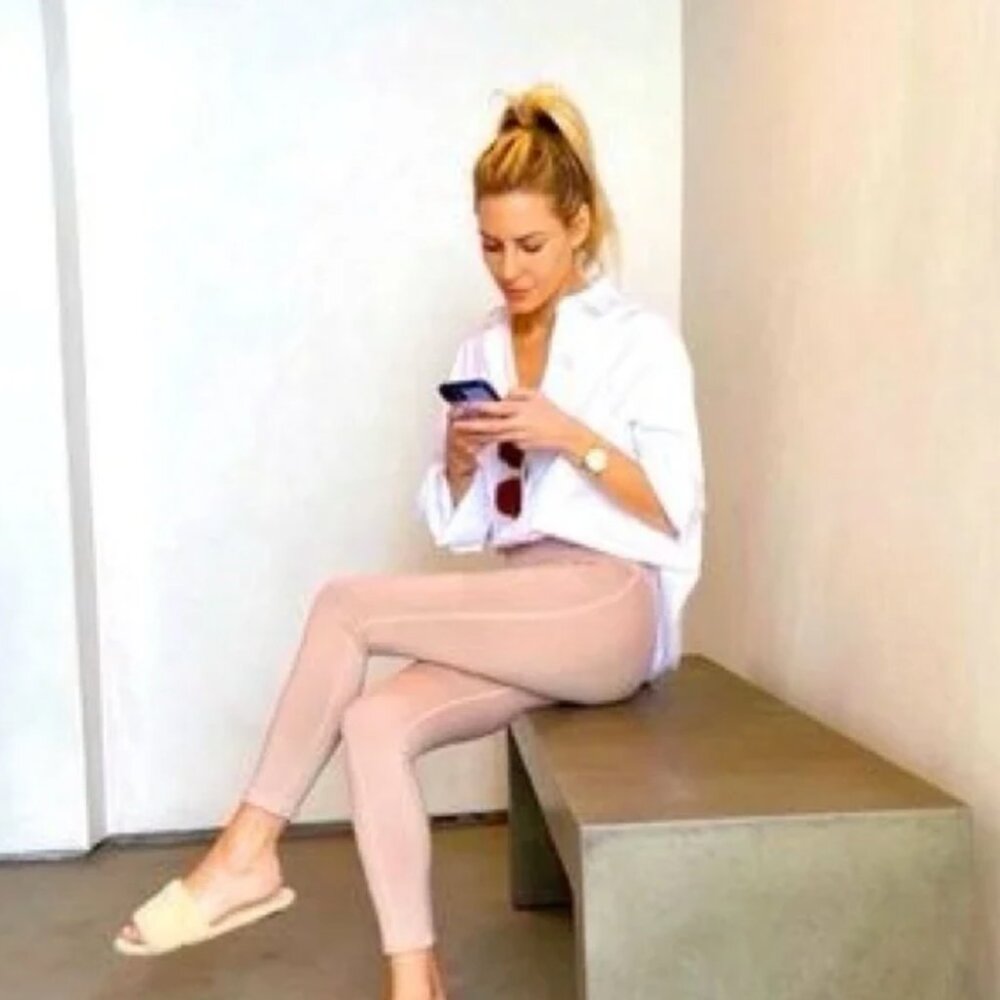 Morgan Stewart Sport S nude tan legging